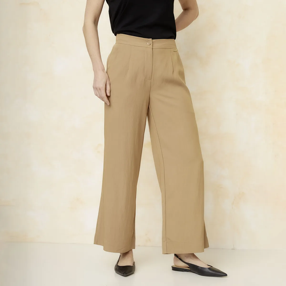 S COCCI - Pantalón Tiro Alto Lyocell Mujer S.Cocci