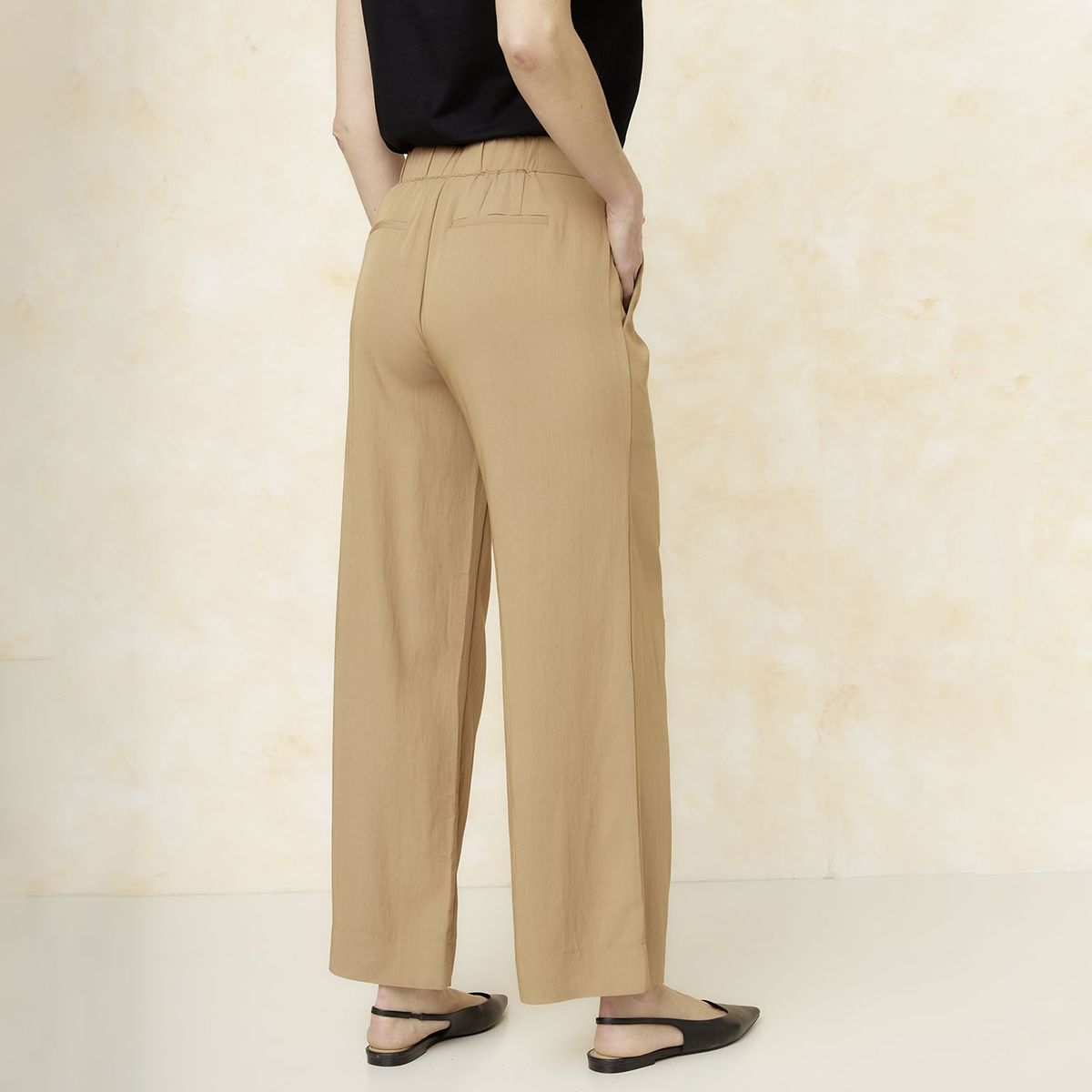 S COCCI - Pantalón Tiro Alto Lyocell Mujer S.Cocci