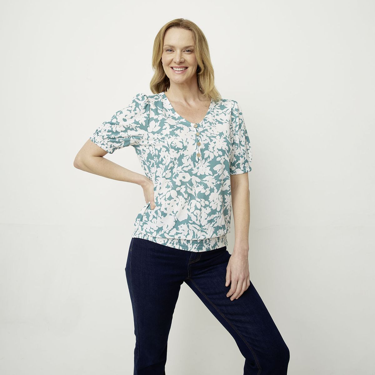 NEWPORT - Polera Manga Corta Mujer Newport