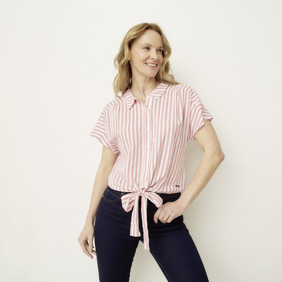 NEWPORT - Blusa Manga Corta Mujer Newport