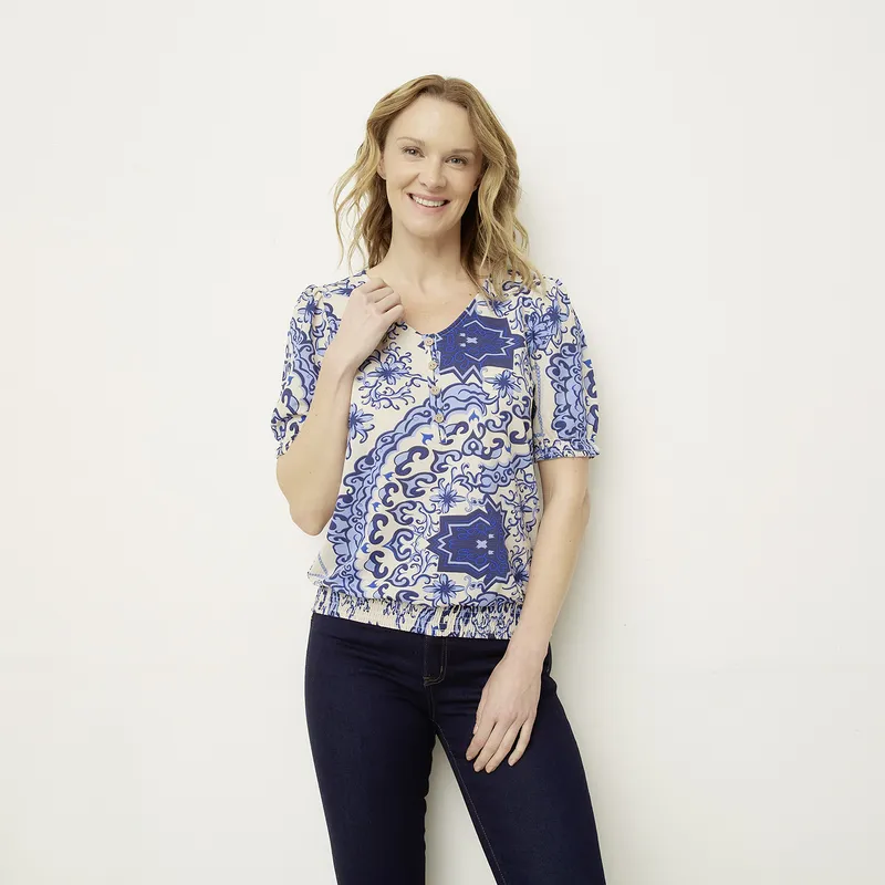 NEWPORT - Polera Manga Corta Mujer Newport
