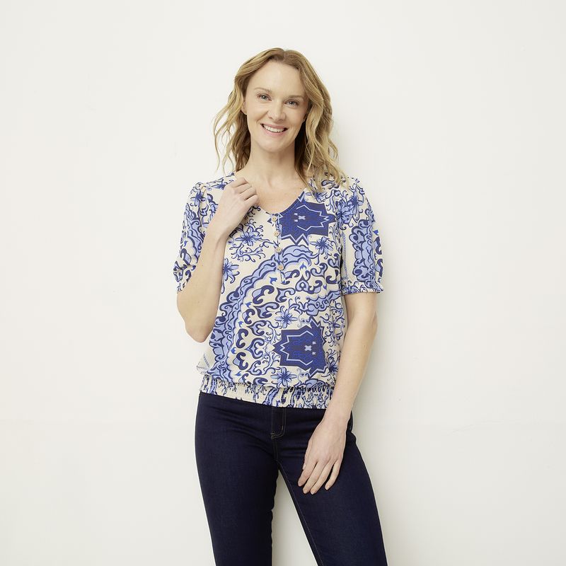 NEWPORT - Polera Manga Corta Mujer Newport