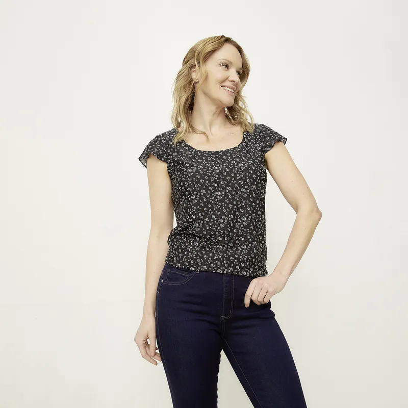 NEWPORT - Polera Manga Corta Mujer Newport