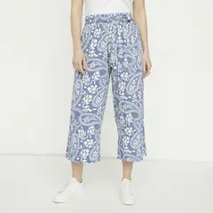 NEWPORT - Pantalón Culotte Tiro Alto Mujer