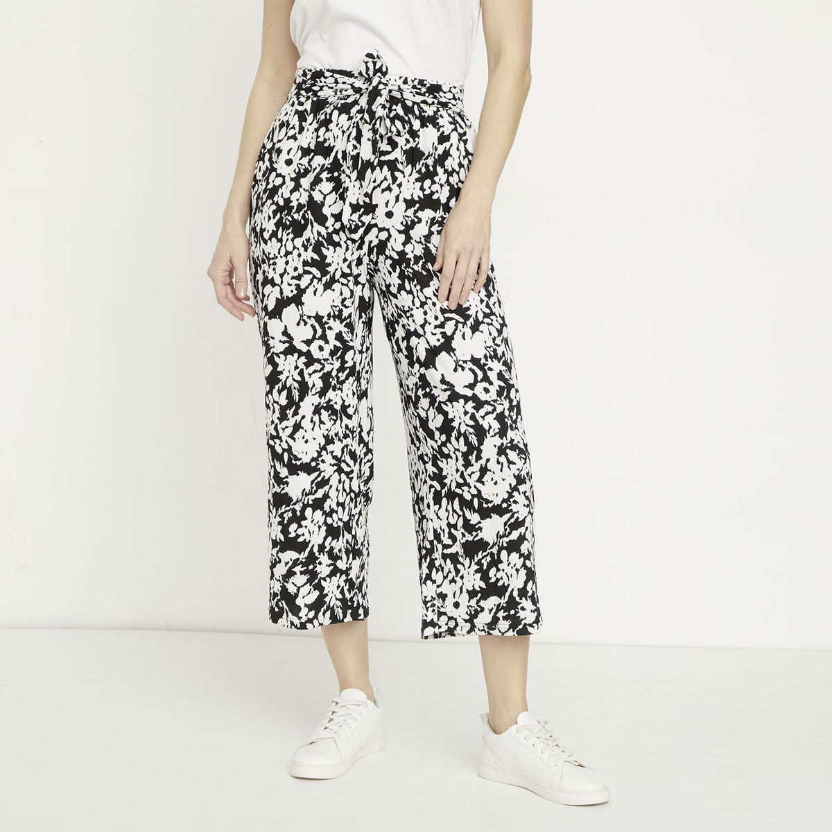 NEWPORT - Pantalón Culotte Tiro Alto Mujer Newport