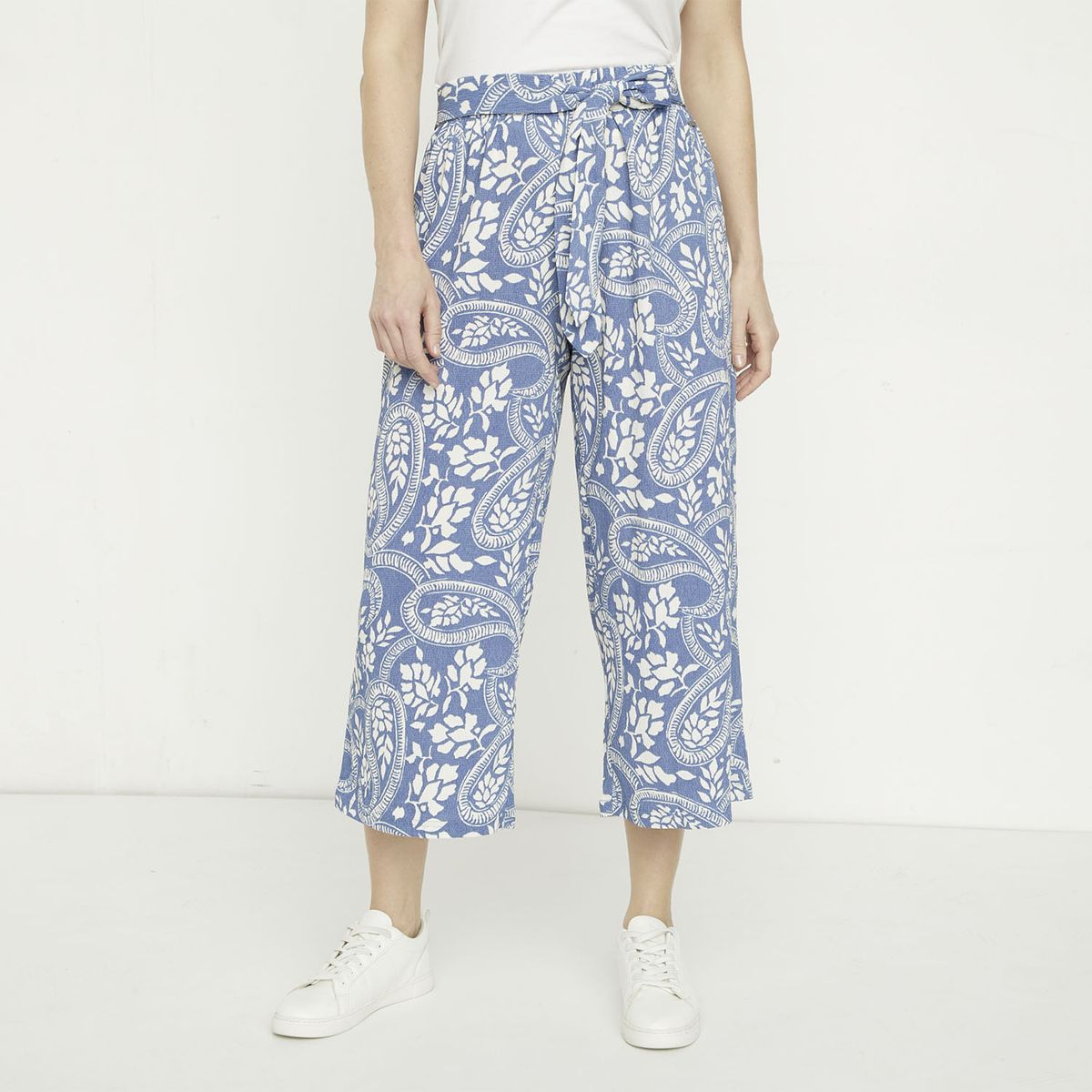 NEWPORT - Pantalón Culotte Tiro Alto Mujer Newport