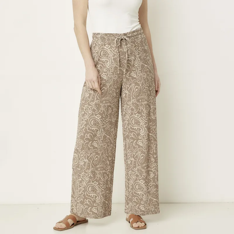 NEWPORT - Pantalón Culotte Tiro Alto Mujer Newport