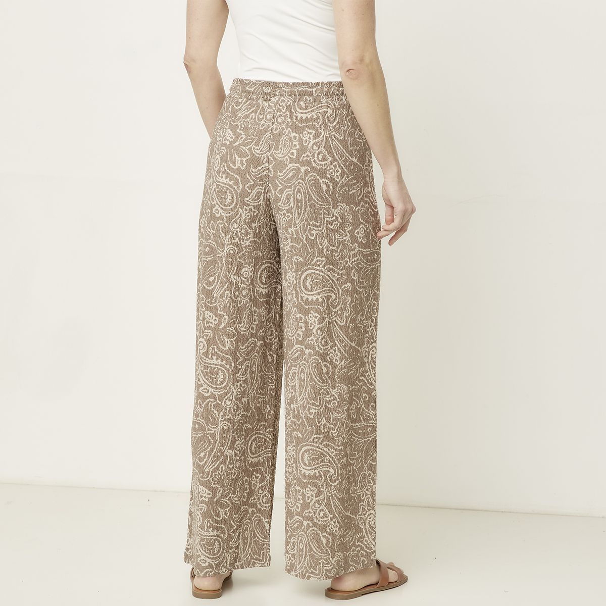 NEWPORT - Pantalón Culotte Tiro Alto Mujer Newport