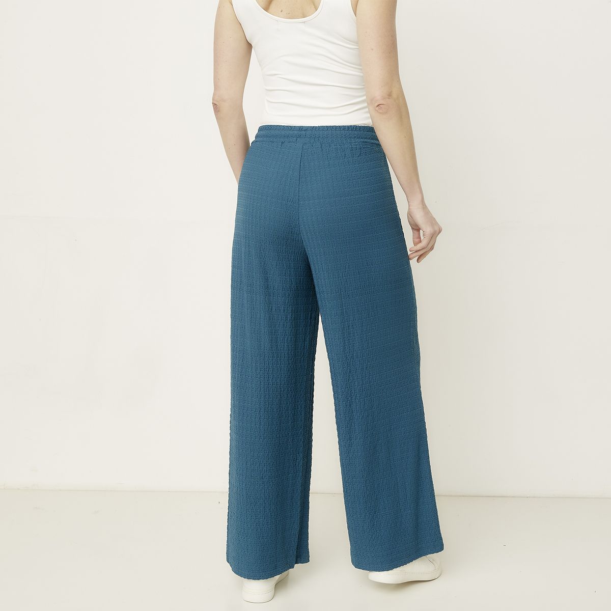 NEWPORT - Pantalón Culotte Tiro Alto Mujer Newport