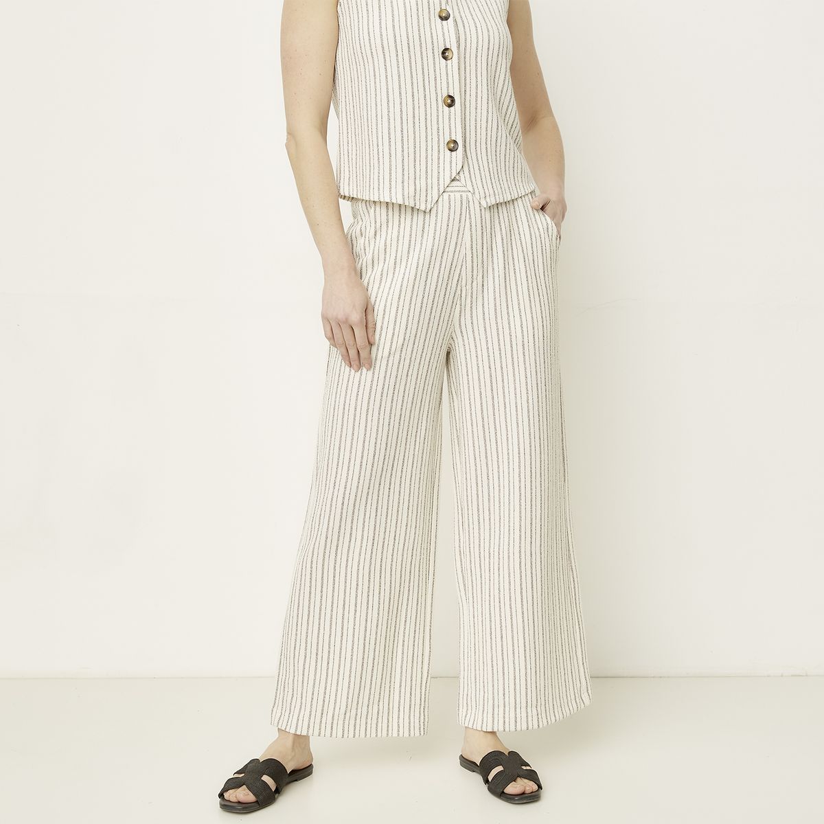 NEWPORT - Pantalón Tiro Alto Mujer Newport