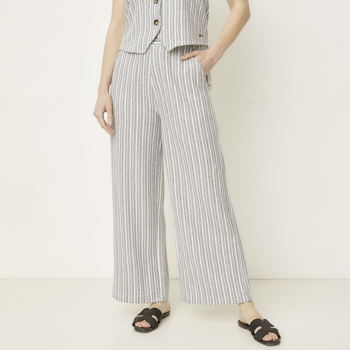 NEWPORT - Pantalón Tiro Alto Mujer Newport