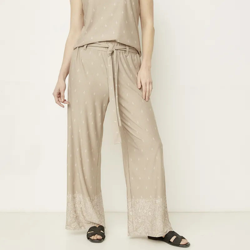 NEWPORT - Pantalón Tiro Alto Mujer Newport