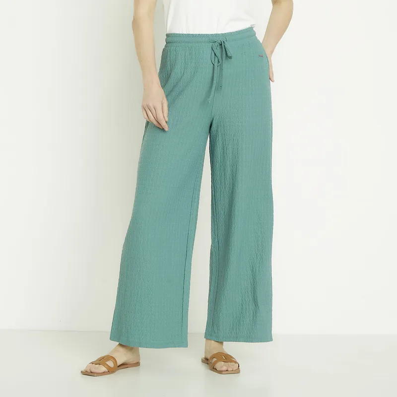 NEWPORT - Pantalón Culotte Tiro Alto Mujer Newport