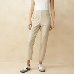 BASEMENT - Pantalón Sastre Slim Fit Tiro Alto Mujer