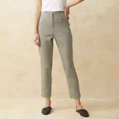 BASEMENT - Pantalón Sastre Slim Fit Tiro Alto Mujer