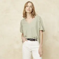 BASEMENT - Polera Manga Corta Mujer