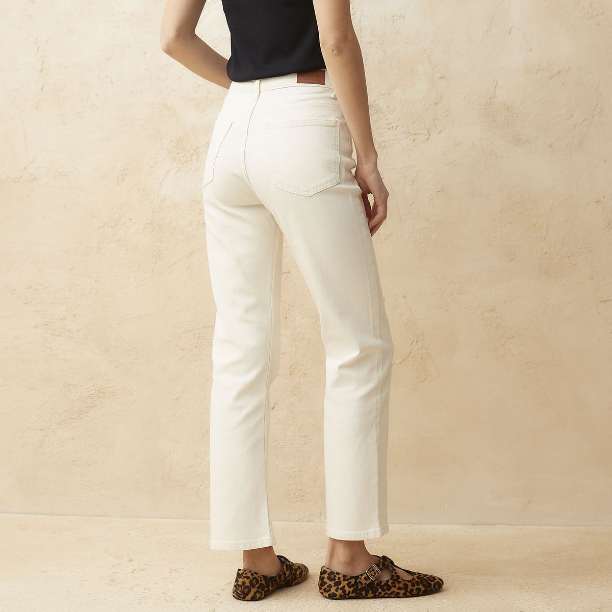 BASEMENT - Jeans Straight Tiro Alto Mujer Basement