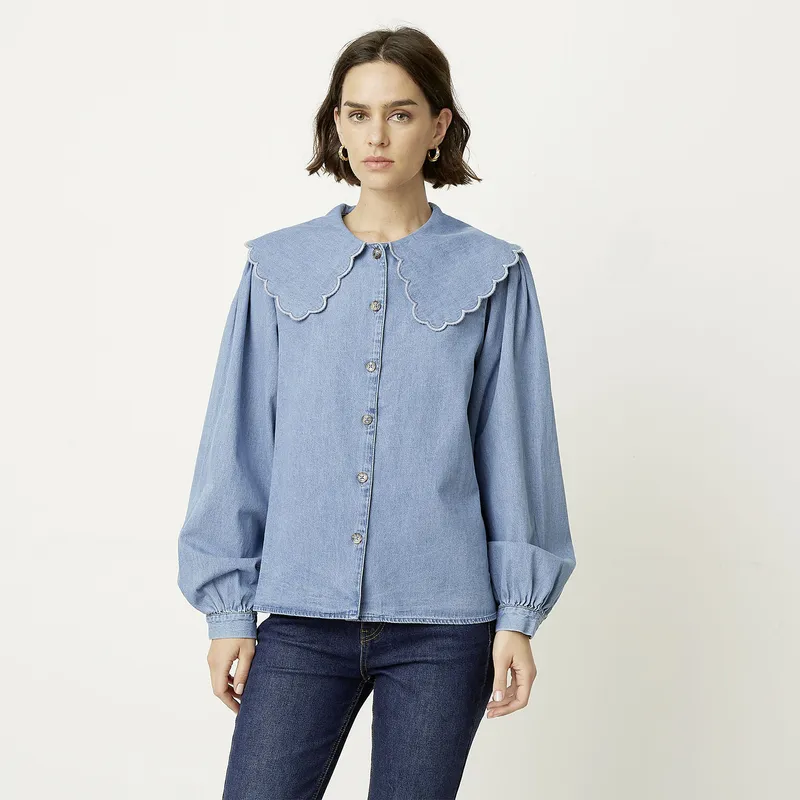 BASEMENT - Blusa Mujer Manga Larga Basement