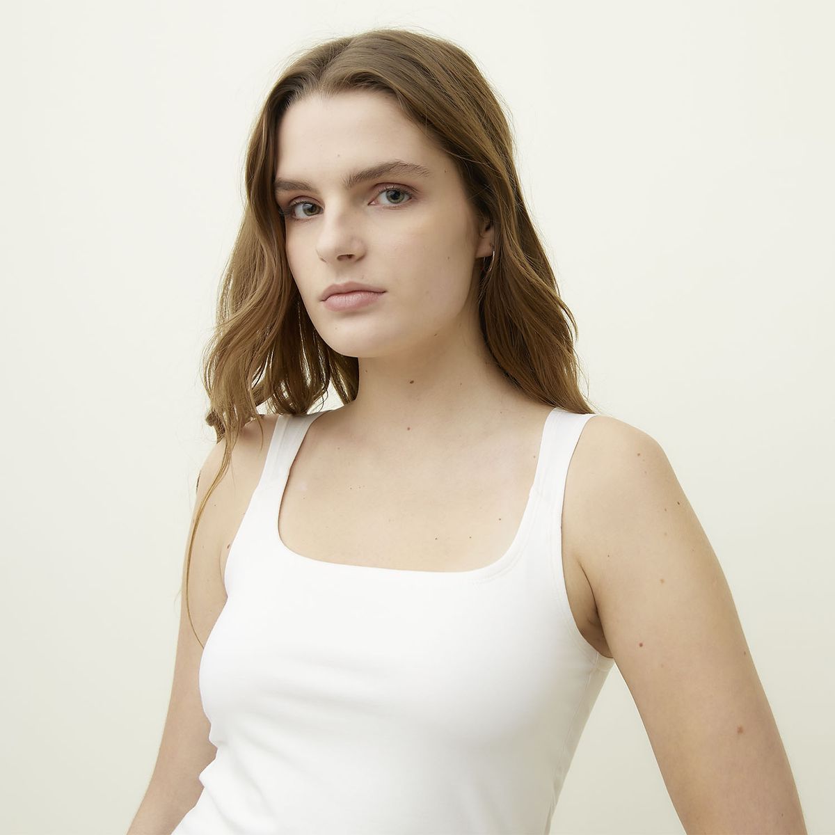 SYBILLA - Polera Sin Manga Algodón Mujer Sybilla