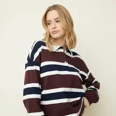 SYBILLA - Polera Manga Larga Algodón Mujer