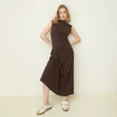 SYBILLA - Vestido Casual Maxi Algodón Mujer