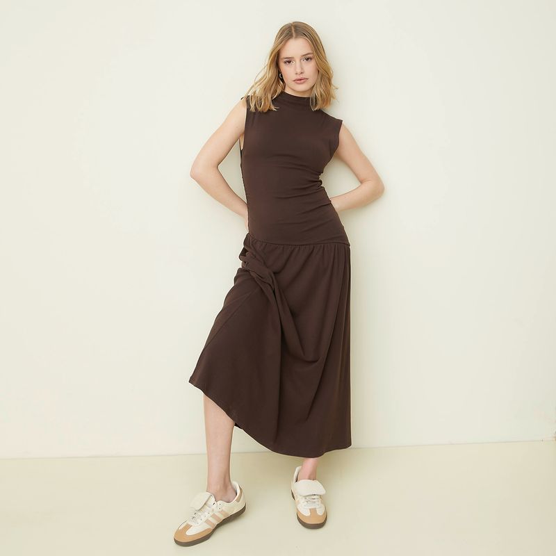 SYBILLA - Vestido Casual Maxi Algodón Mujer Sybilla