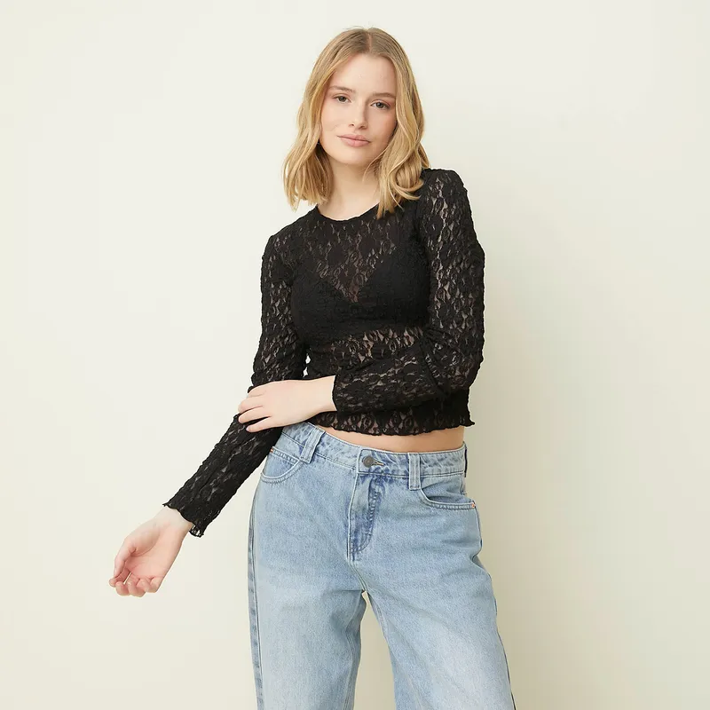 SYBILLA - Polera Manga Larga Mujer Sybilla