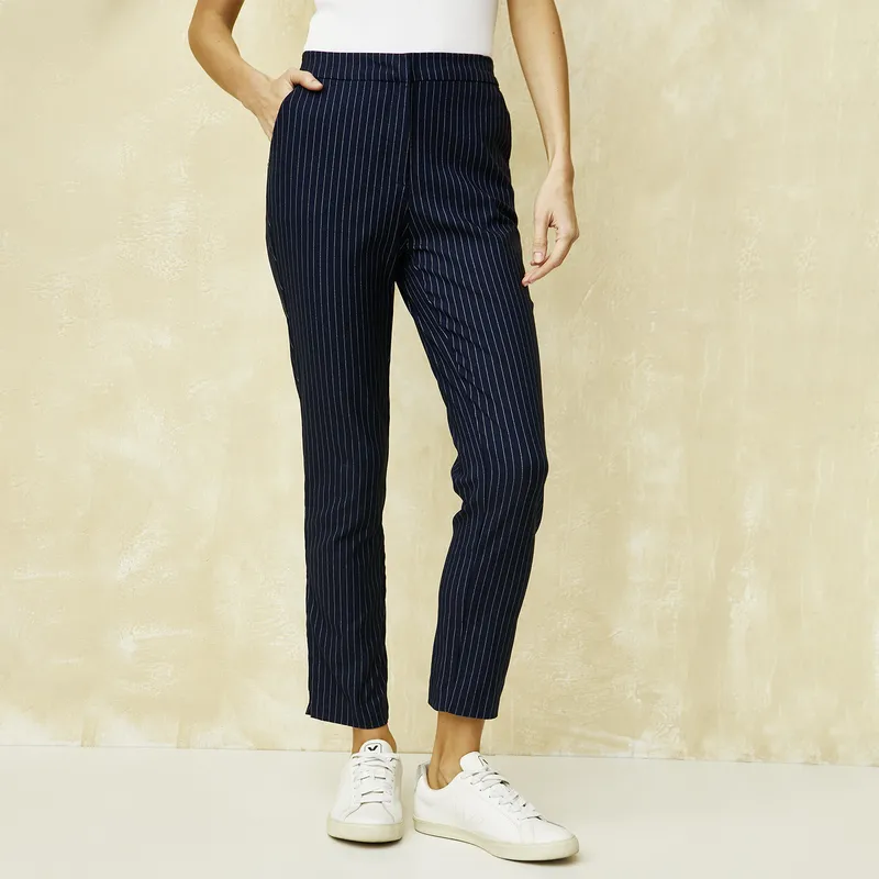 UNIVERSITY CLUB - Pantalón Mujer University Club Viscosa Straight Tiro Alto