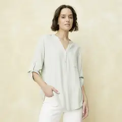 UNIVERSITY CLUB - Blusa Manga Larga Mujer Viscosa