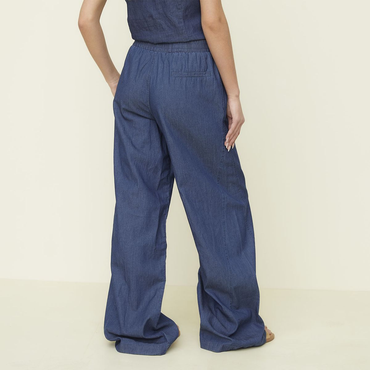 SYBILLA - Pantalón Mujer Azul Sybilla