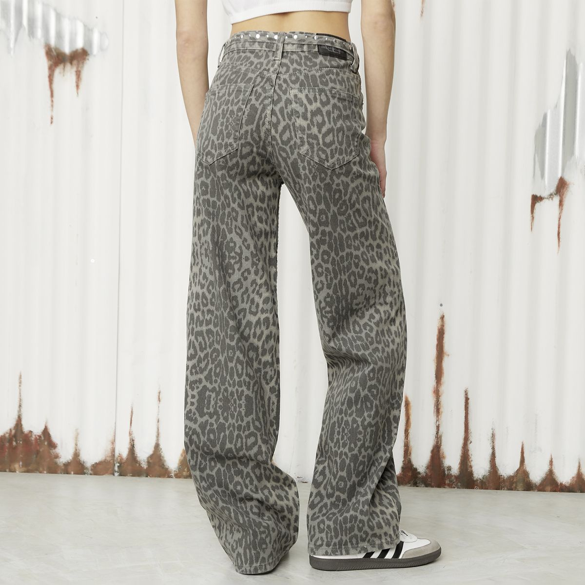 AMERICANINO - Jeans Baggy Mujer Tiro Alto Americanino