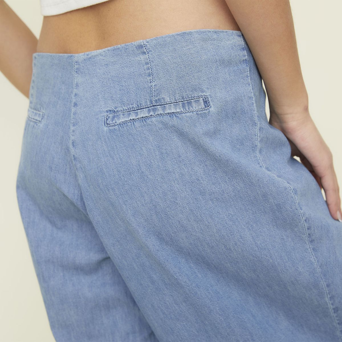 SYBILLA - Pantalon Mujer Azul Claro Sybilla