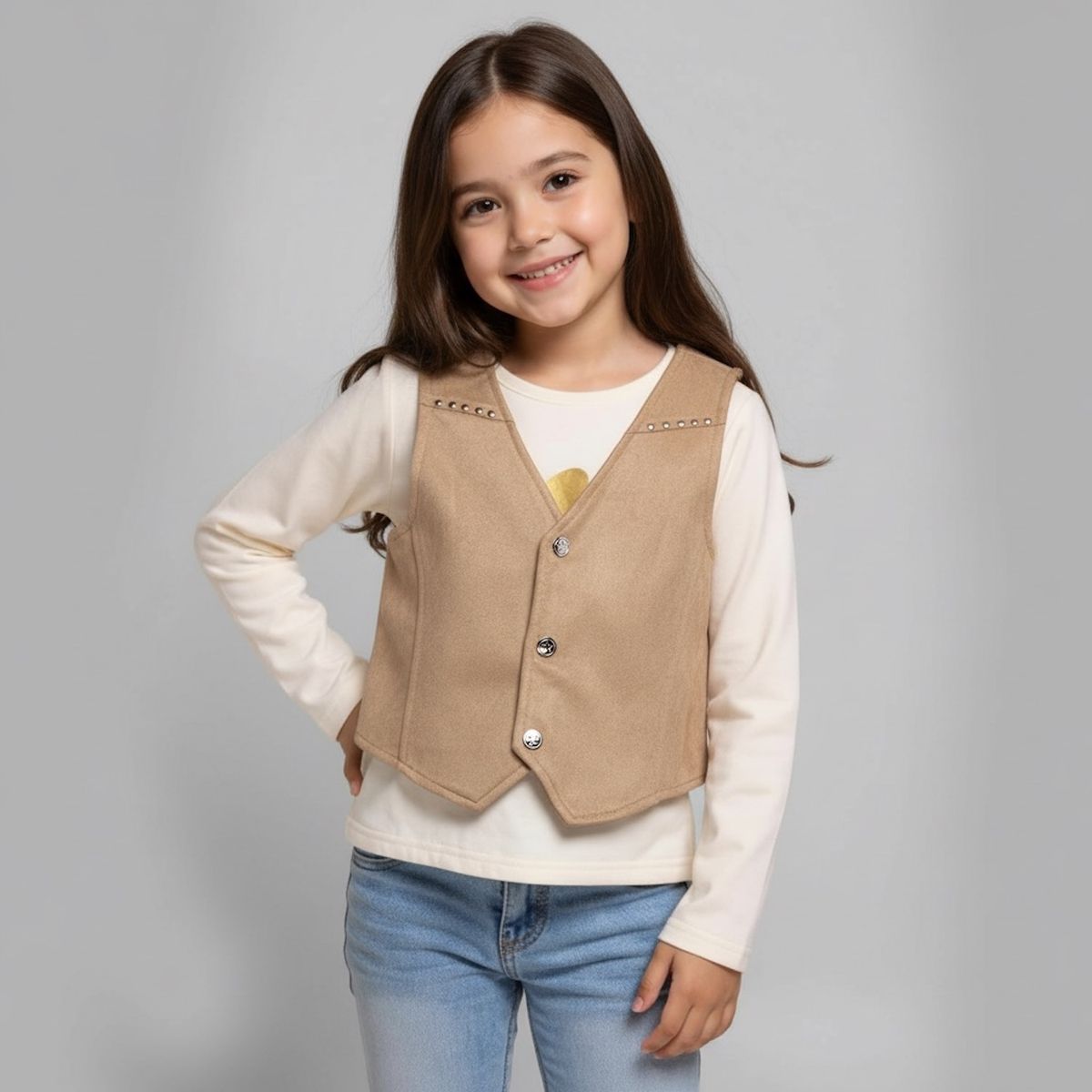 YAMP - Vest Suede Niña Yamp