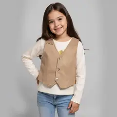 YAMP - Vest Suede Niña