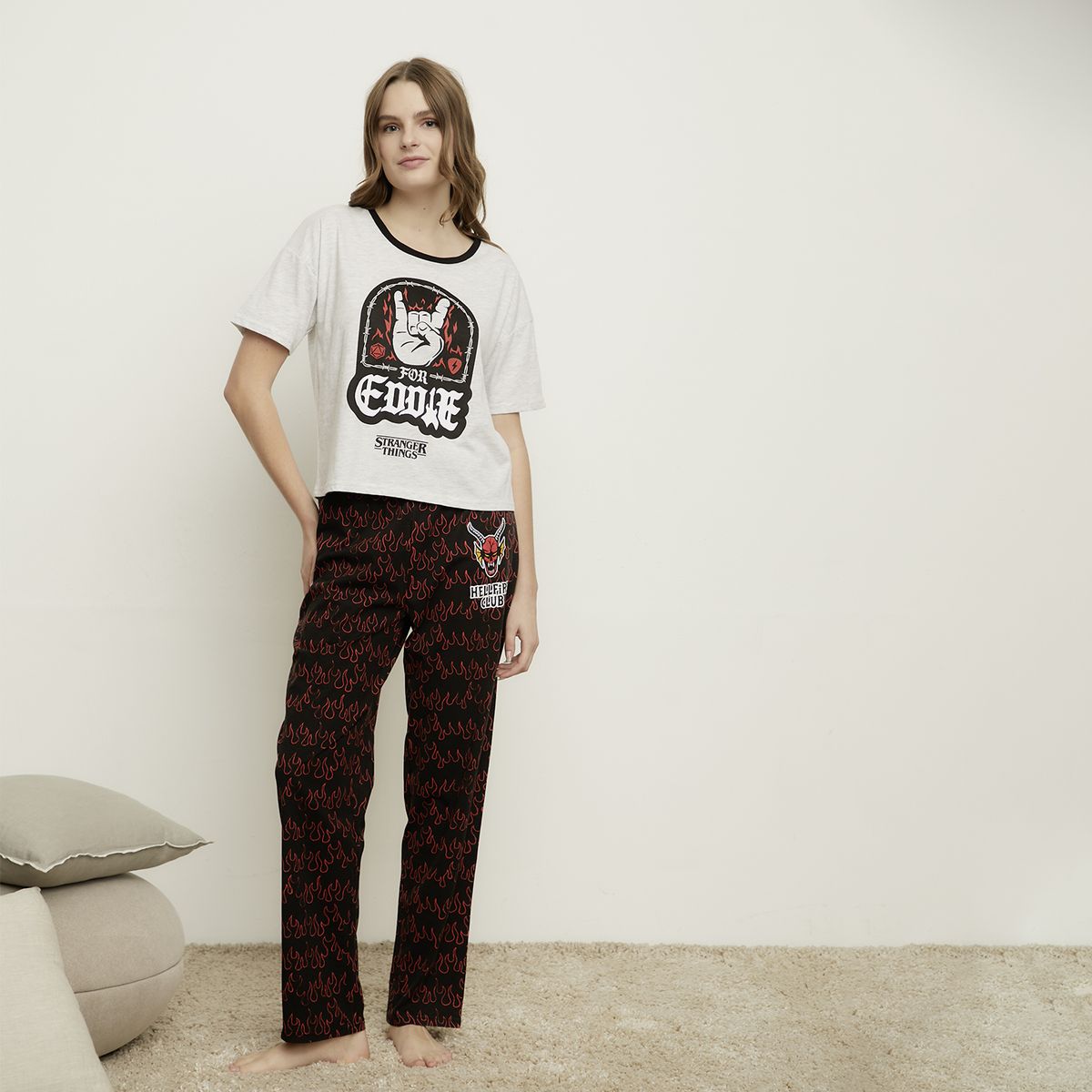 STRANGER THINGS - Pijama Algodón Stranger Things Mujer