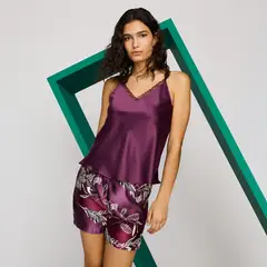 BLU - Pijama Satín Mujer en Caja