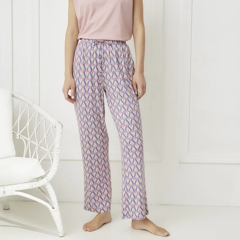 BLU - Pantalón Largo de Pijama Mujer Blu