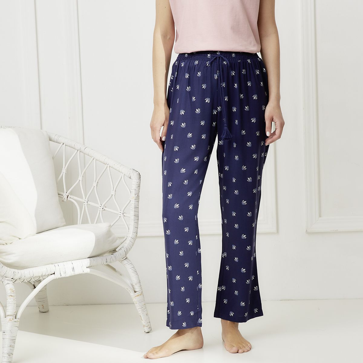 BLU - Pantalón Largo de Pijama Mujer Blu