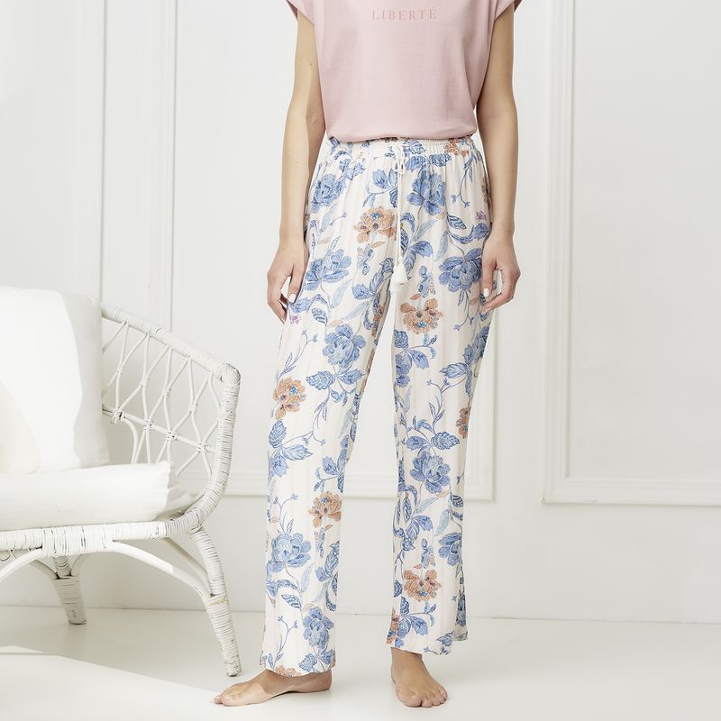 BLU - Pantalón Largo de Pijama Mujer Blu