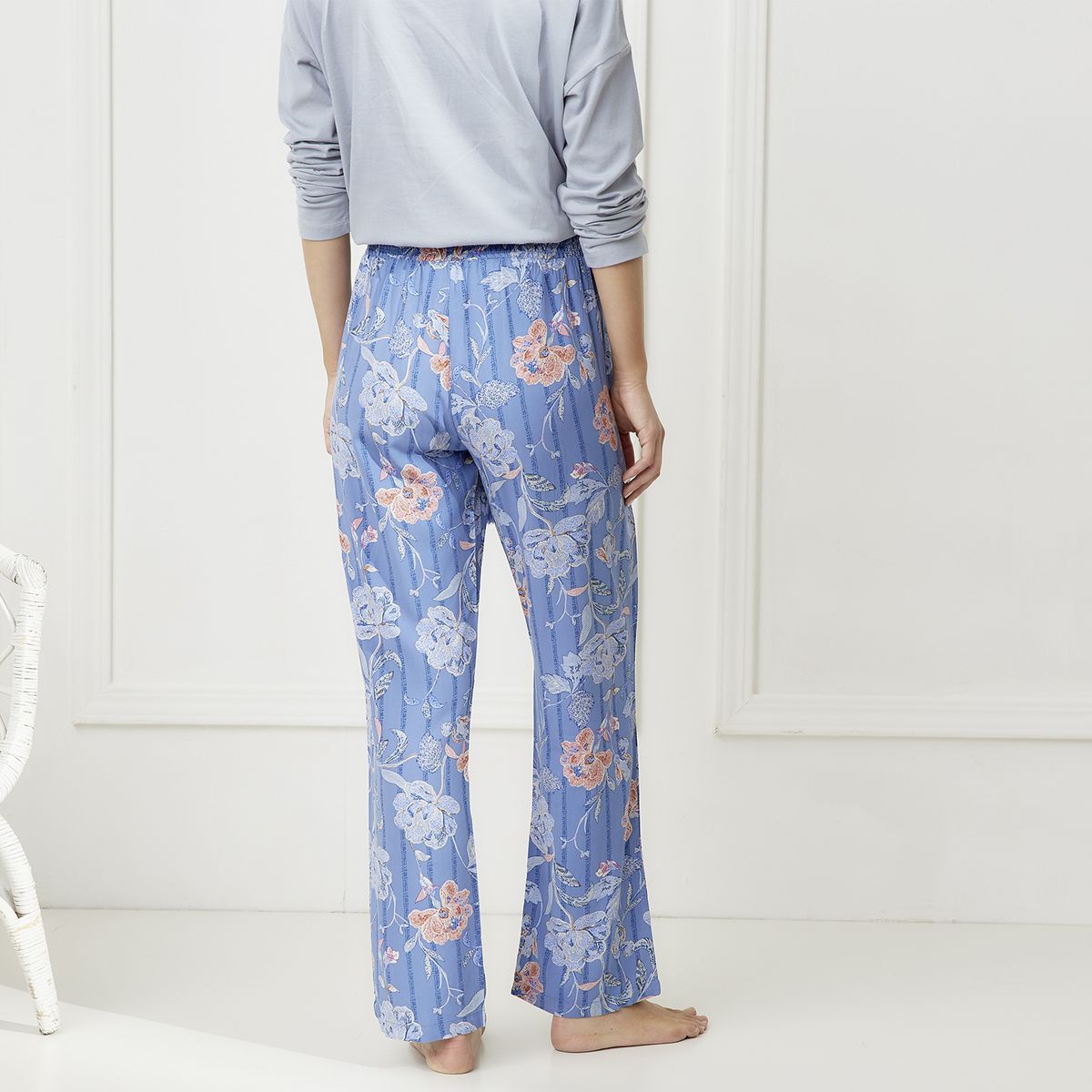 BLU - Pantalón Largo de Pijama Mujer Blu