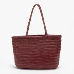 BASEMENT - Cartera Tote Trenzada Mujer