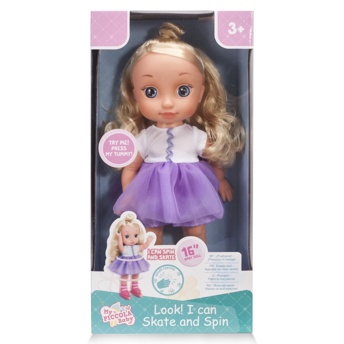 PICCOLA BABY - Muñeca Patinadora Deluxe Piccola Baby