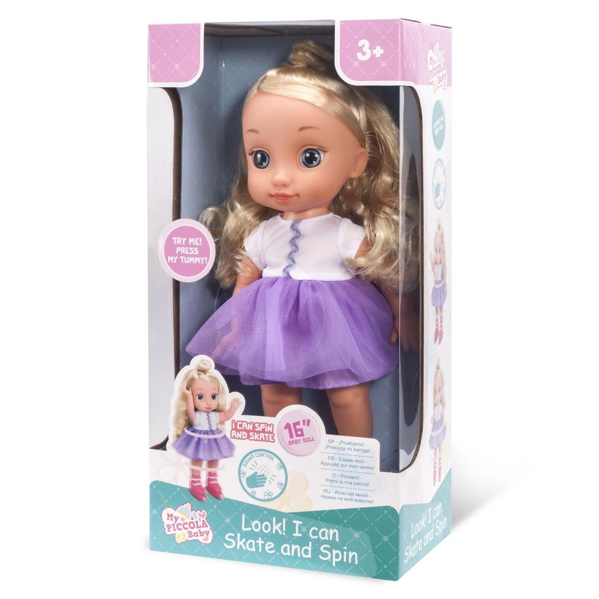 PICCOLA BABY - Muñeca Patinadora Deluxe Piccola Baby