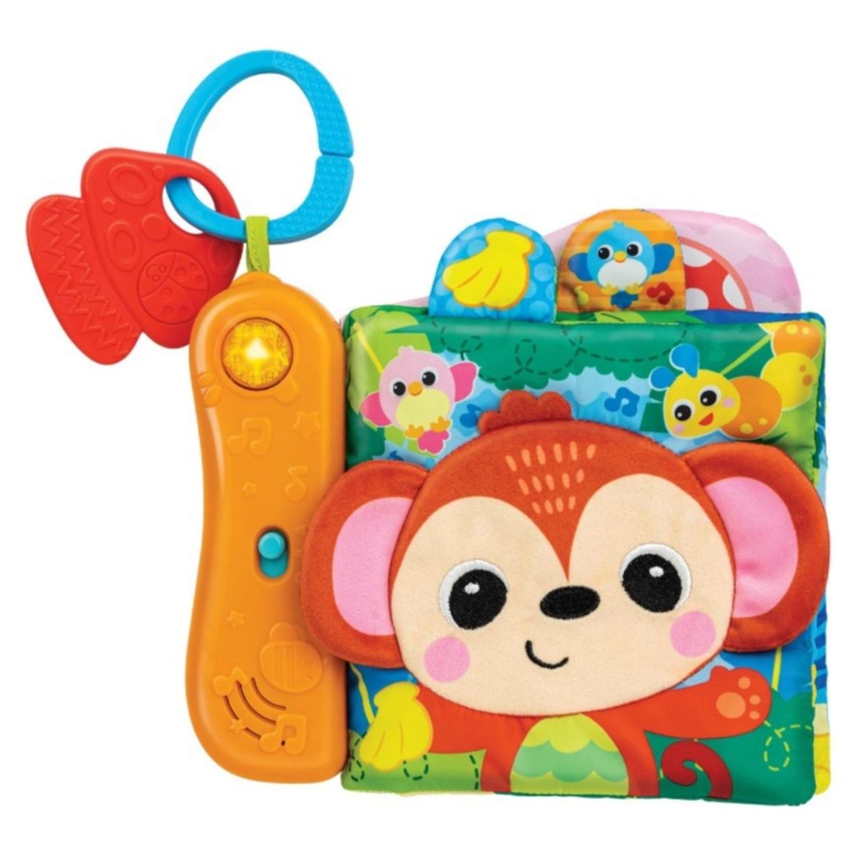 WINFUN - Libro Sensorial Animales Luz Y Sonido Winfun