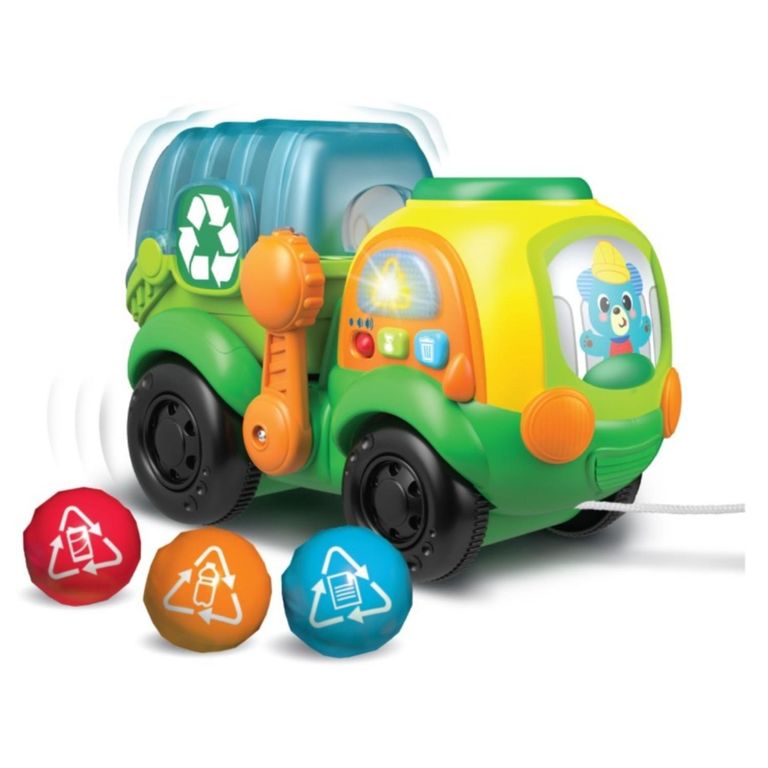 WINFUN Camión De Reciclaje Interactivo Luz Y Sonido