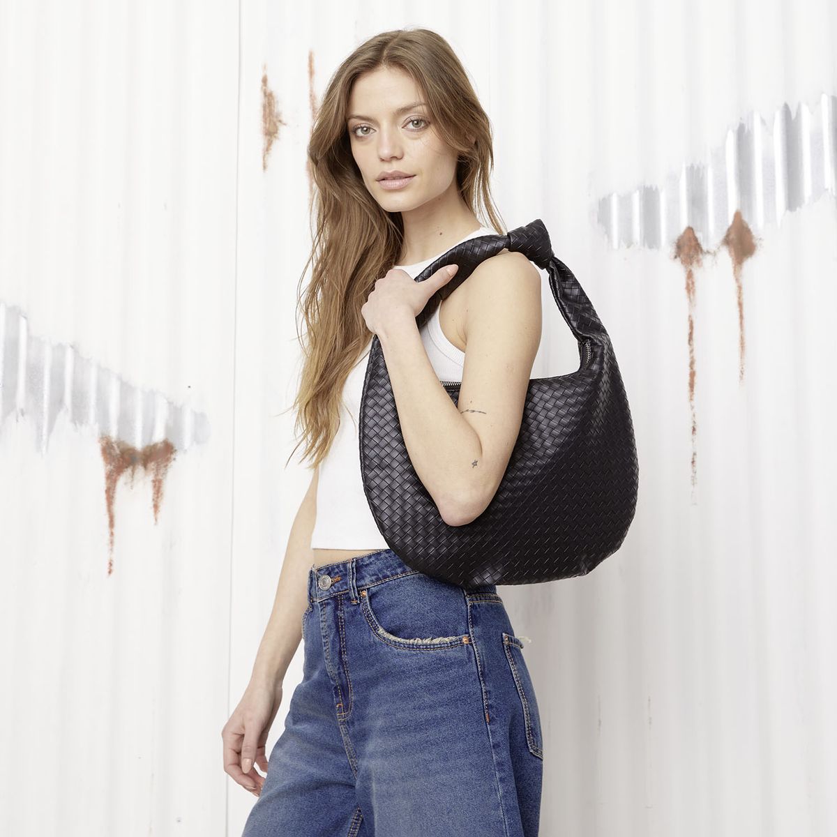 AMERICANINO - Cartera Boho Trenzada Mujer Americanino