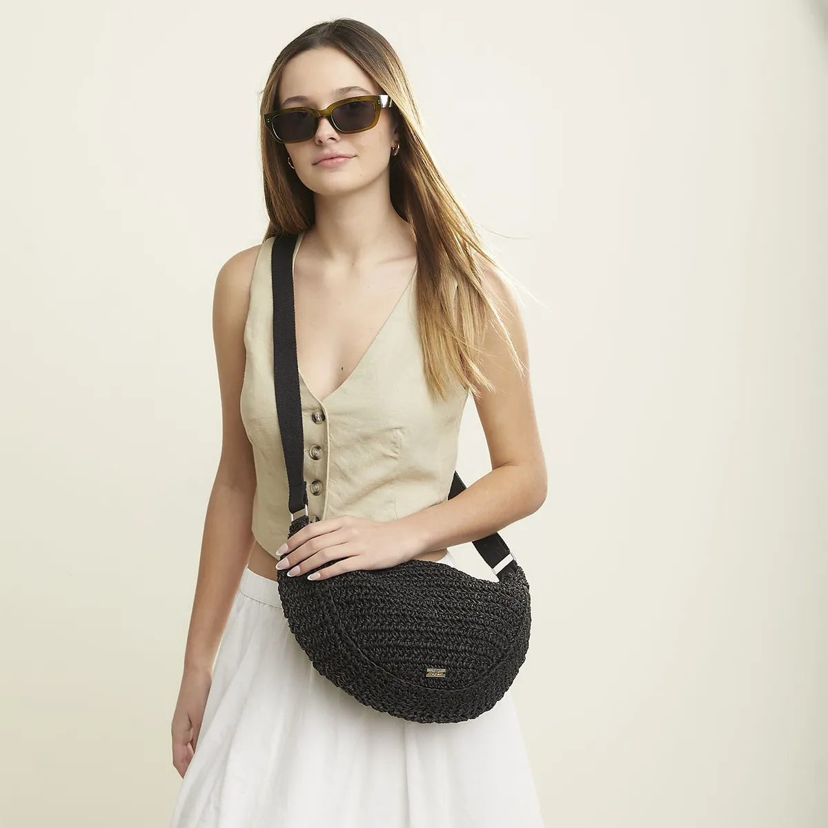 SYBILLA - Cartera Bandolera Fibra Mujer