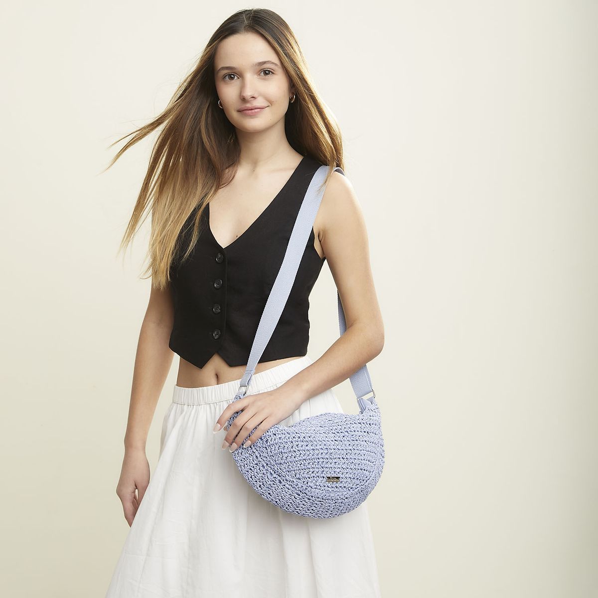 SYBILLA - Cartera Bandolera Fibra Mujer