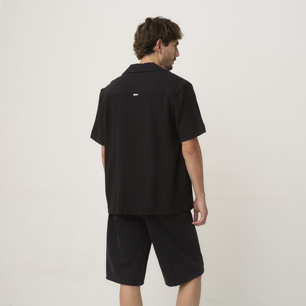 BASEMENT - Camisa Manga Corta Hombre Basement