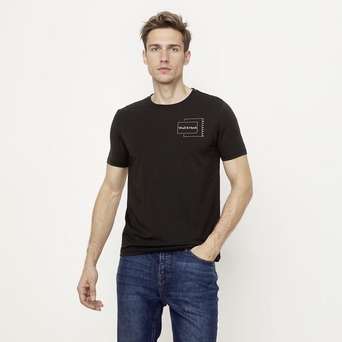 WOLF&HANK - Polera Manga Corta Hombre Wolf&Hank